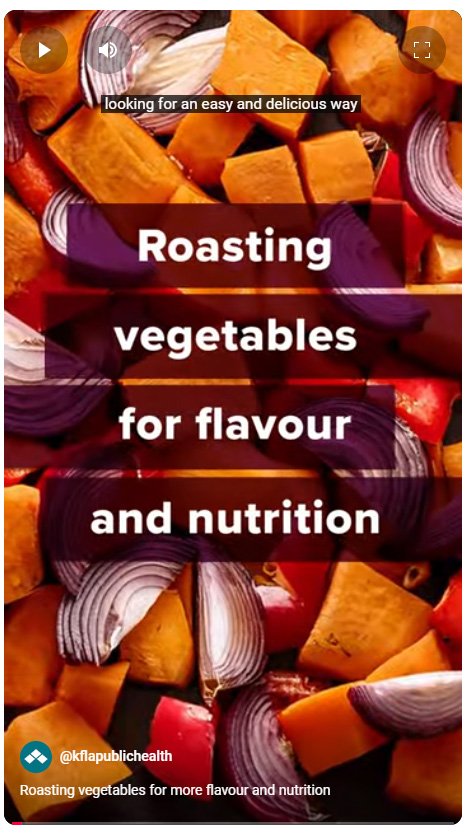 Roasting vegetables for more flavour and nutrition